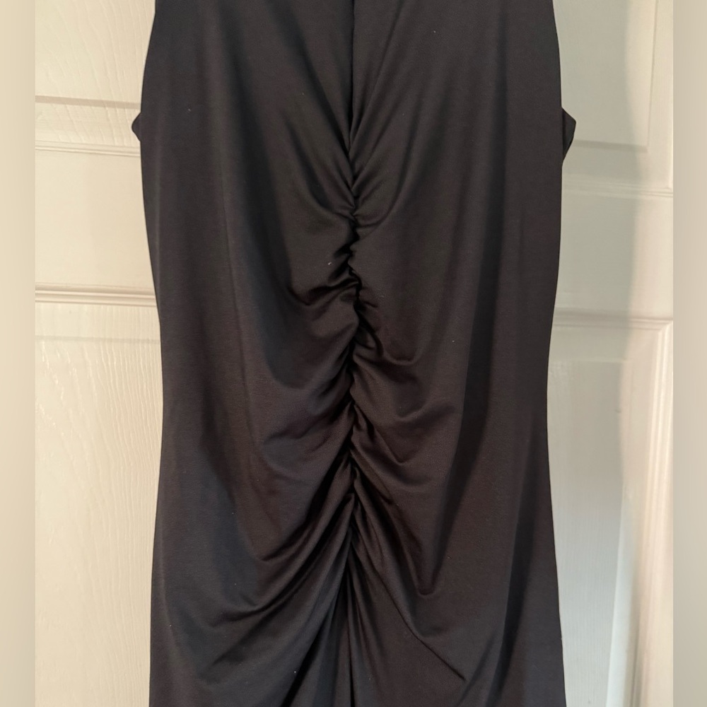 Black Ruched Dress